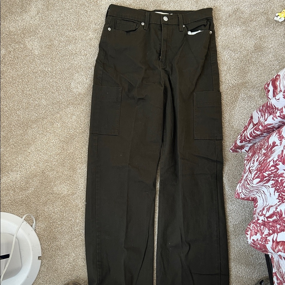Signature by Levi Strauss Black Wide Leg Pants